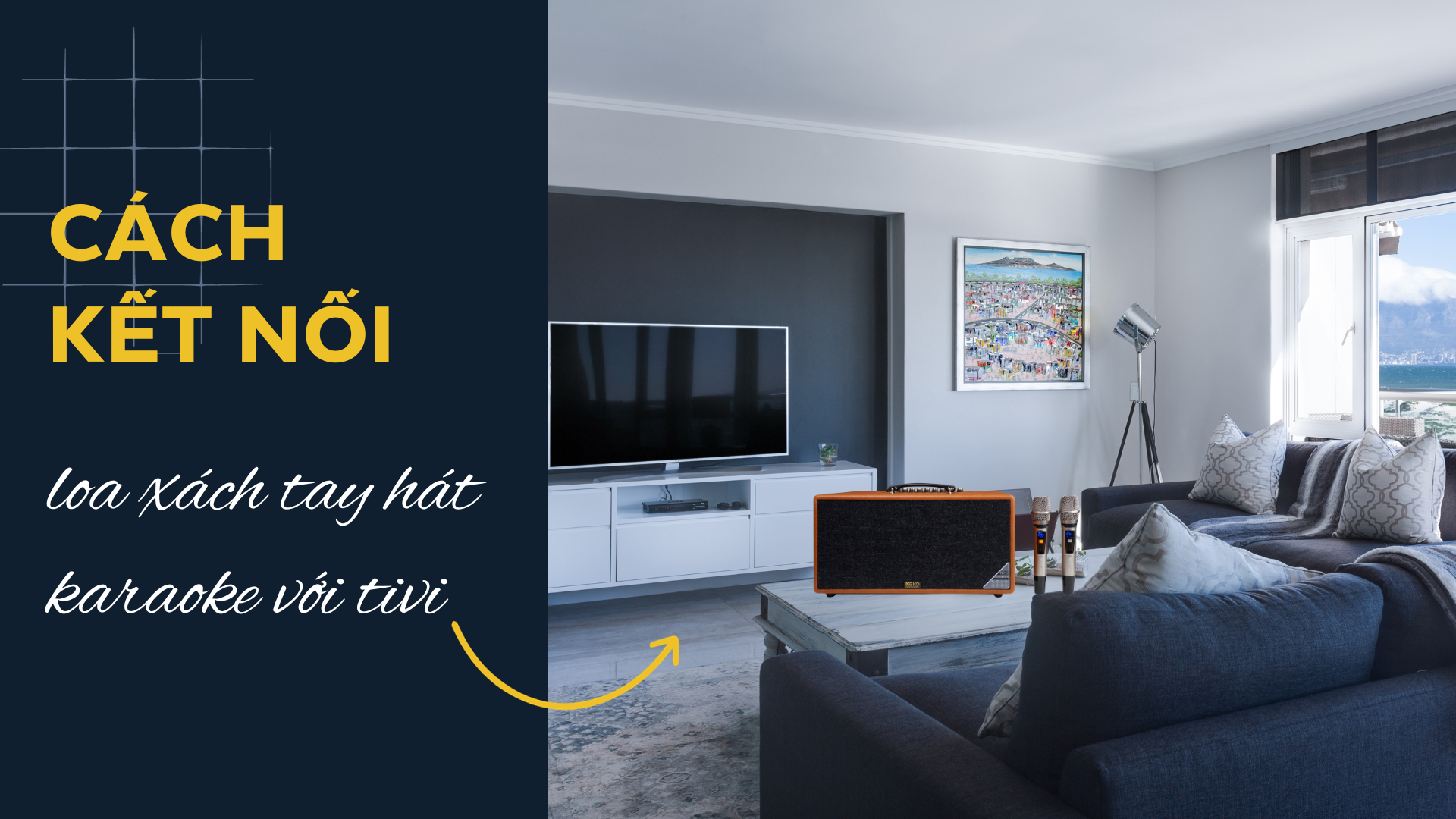 CÁCH KẾT NỐI LOA XÁCH TAY VỚI TIVI CỰC ĐƠN GIẢN